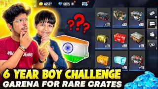 6 Year old Boy Challenge Garena Gifting All New/Rare Bundles In Noob Account-Garena Free Fire