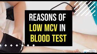 Reasons of low MCV in a blood test