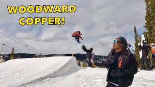 Snowboarding PERFECTION at WOODWARD COPPER Colorado! (We Found ZEB POWELL!)