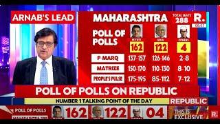 Arnab Analyses Maharashtra And Jharkhand Poll Of Polls | MATRIZE | P-MARQ | Republic TV