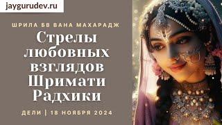 Стрелы любовных взглядов Шримати Радхики | Дели, 18.11.24 (вечер) | Шрила БВ Вана Махарадж