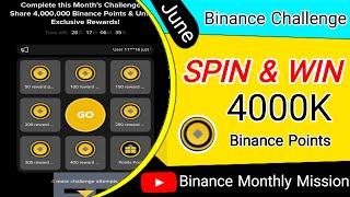 Binance Monthly Challenge | Spin and Win Binance Points