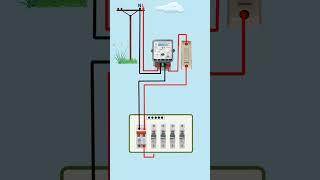 6 Way MCB Box Connection | Distribution Box Wiring Connection #shorts #youtubeshorts