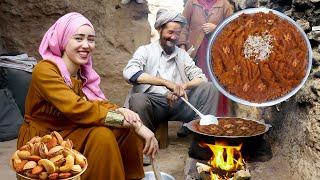 Day in the Village: Traditional Cooking in Ancient Caves with old lovers. #food #villagelife #vlog