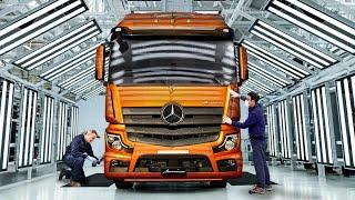 Inside Advanced German Factory produziert den riesigen Mercedes-Benz Actros Truck