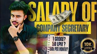Salary of a Company Secretary (CS) in India | My Salary as a CS & How YOU Can Too !@CSAyushPatidar