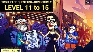 Troll Face Quest USA Adventure 2 Level 11 12 13 14 15