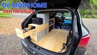 Biến SUV Santafe thành Mobihome, 2 Bố Con tự do ăn ngủ, nấu nướng, săn mây trên đèo tuyệt đẹp