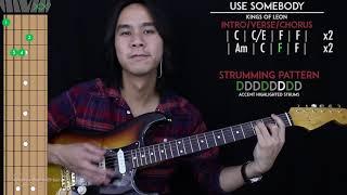 Use Somebody Guitar Cover Acoustic - Kings Of Leon  |Tabs + Chords|