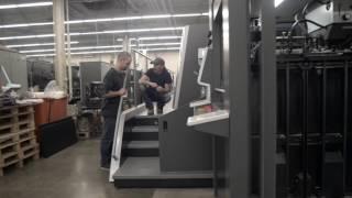 Northfield Savings Bank finances new printer for Villanti Printers.