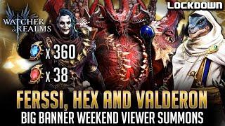 WOR: 400 Viewer Summons for Ferssi, Hex & Valderon! Watcher of Realms Pulls For Bashaum