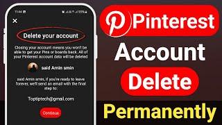 How to Delete Pinterest Account | Pinterest Account delete kaise kare