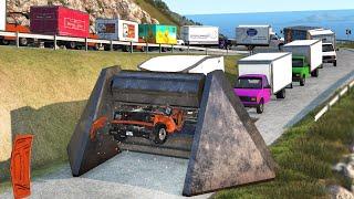 Cars vs Roller Crusher - BeamNG Drive -  ULTIMATE Edition Compilation