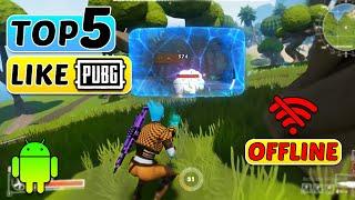 Top 5 Best Battle Royale Games Like PUBG For Android | Offline Games Like PUBG And COD