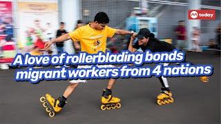 A love of rollerblading bonds migrant workers from 4 nations