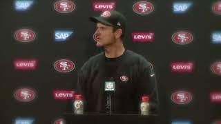 Jim Harbaugh comments on Frank Gore