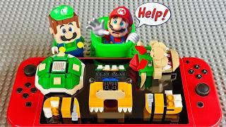 Lego Luigi saves Bowser! But WHY? #legomario