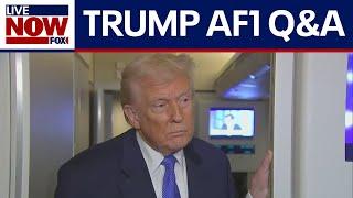 WATCH: Trump addresses reporters on Air Force One | LiveNOW from FOX