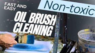 Non-Toxic Oil Brush Cleaning made simple