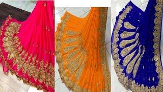 Heavy Work Chiffon And Georgette Saree | Georgette Saree | Fashion Style Corner