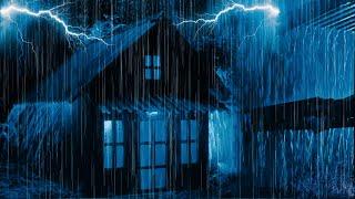 Beat Anxiety with Heavy Rain Sounds for Sleeping & Thunderstorm on Cozy Tin Roof Tonight