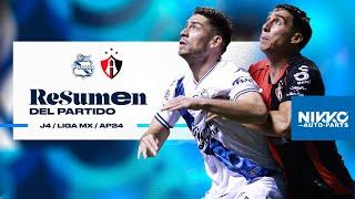 Resumen Puebla vs. Atlas | Jornada 4 Apertura 2024 Liga MX 