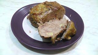 Pork baked in the oven