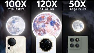 Vivo T4 Ultra vs Motorola Edge 60 Pro vs Realme 14 Pro Plus Live Zoom Test Comparison