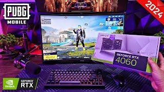 NEW GPU RTX 4060 8GB! PUBG MOBILE 90 FPS PC EMULATOR GAMELOOP 2024 (BENCHMARK)