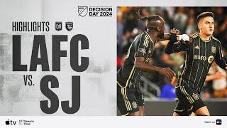 LAFC vs. San Jose Earthquakes | Full Match Highlights | Decision Day 2024