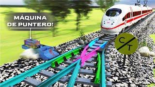 ¿Cómo cambian de vía los trenes?