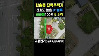#shorts 한솔동 D1블록 급,급매 단독택지