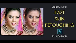 Skin Retouching Photoshop Tutorial in Hindi | by Dhruvin Jain