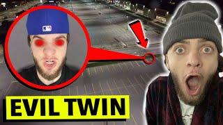 DRONE CATCHES EVIL TWIN IN REAL LIFE!! *EVIL TWIN CAUGHT ON CAMERA* (HE ATTACKED ME)