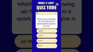 Make It Easy Quiz | Mechanical Engineering Quiz #dailyquiz #quiz #makeiteasy #mechanicalengineering