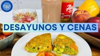 DESAYUNOS y CENAS Efectivos y Baratos P/Quemar Grasa, Bajar Azúcar, Colesterol. MENOPAUSIA-GASTRITIS