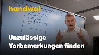 Unwirksame Vorbemerkungen in Ausschreibungen: Suchen und Finden mit handwai durch VOB/A-Analyse