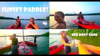 BEAUTIFUL SUNSET KAYAK Paddle, Upper Straits, Michigan