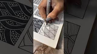 Zentangle pattern  #zentangle #zentangleart #zentanglepatterns #zendoodles #zentanglepatterntutoria