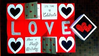 Beautiful Birthday Greeting Card for Boyfriend | Explosion Box for Boyfriend Birthday | Tutorial