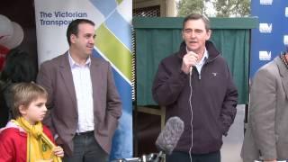 John Brumby - Return of passenger rail to Creswick