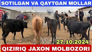 SOTILGAN VA QAYTGAN MOLLAR VA OT TOYLAR NARXLARI SURXONDARYO QIZIRIQ JAXON MOLBOZORI 27.10.2024