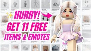 GET 11 NEW ROBLOX FREE ITEMS AND EMOTES 