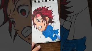 Drawing tenjiro || demon slayer character drawing || anime drawing |glow art #anime #shorts #art