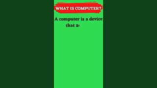 Definition of computer|The Knowledge studio #Computer #knowledge
