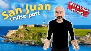 San Juan CRUISE Port Visit ️ No Excursions or Taxis Needed‼️