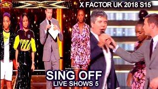 Shan vs Acacia & Aaliyah SING OFF & RESULTS Eight Acts Tour | Live Shows 5 Results  X Factor UK 2018