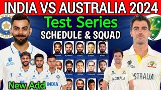 India Tour Of Australia Test Series 2024 | India Vs Australia Test Match 2024 | Ind vs Aus 2024