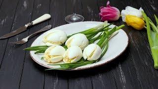 Закуска «Белые тюльпаны» - Рецепты от Со Вкусом