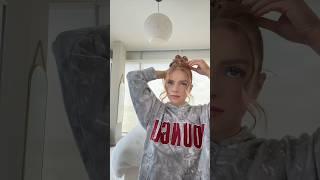 messy bun + hoodie is such a vibe #messybuntutorial #hairstyletutorial #messybun